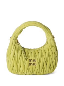 Стеганая сумка-тоут Wander Miu Miu, зеленый 5bc125vooyab7o | зеленый