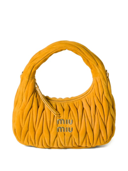 Стеганая сумка-тоут Wander Miu Miu, желтый 5bc125vooyab7o | желтый
