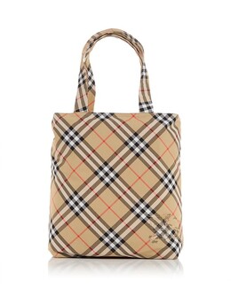 Классическая сумка-тоут Burberry в клетку, коричневый/бежевый 5230056 | sand