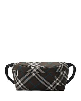 Сумка на пояс Check Burberry, черный 5343397 | black