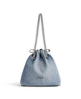Миниатюрная большая сумка Denim Crush Balenciaga, цвет Blue 5002933 | blue