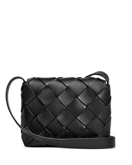 Кожаная сумка через плечо Diago Intreccio Bottega Veneta, черный 5343414 | black