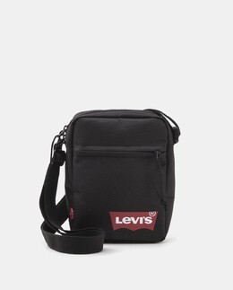 Черная сумка через плечо на молнии и фирменной детали Levi's, черный 7613417521582 | negro