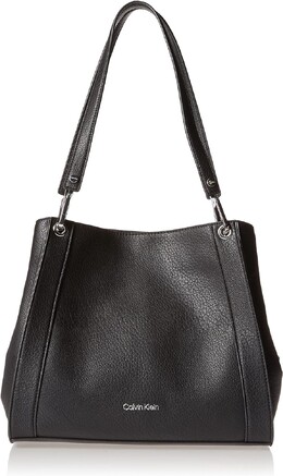 Сумка на плечо Calvin Klein Reyna Novelty Triple Compartment, черный b097nl4c5w | black/silver combo