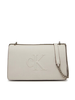 Сумочка Sculpted Ew Flap25 Shoulder Bag LV04K3035G Calvin Klein, белый 8721107862309 | weiß