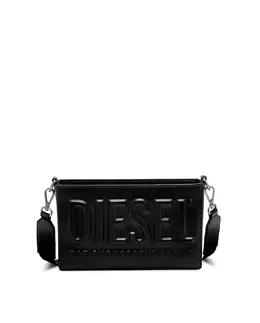 Сумка через плечо Diesel с застежкой-молнией и 3D-логотипом Diesel, черный 8058992897711 | negro
