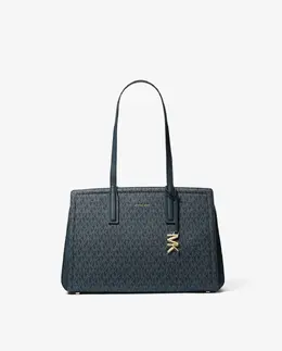 Сумка-тоут с принтом логотипа Laila Michael Kors, тёмно-синий 197853458451 | azul marino
