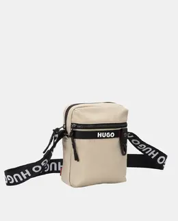 Сумка через плечо с логотипом Hugo, бежевый 4063544850537 | beige
