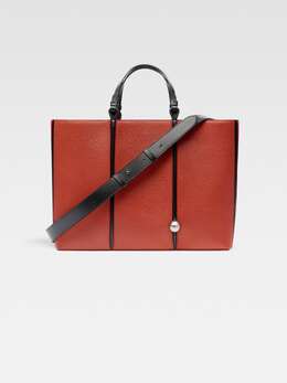 Мягкая кожаная сумка-тоут Jacquemus The Marino horizontal shopper bag, цвет Terracotta 255ba426-3254-840 | terracotta
