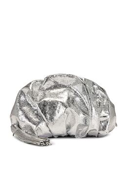 Клатч с рюшами Rebecca Minkoff, серебряный rmin-wy1323 | silver