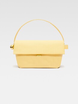 Большая сумка через плечо с клапаном Jacquemus The large Rond Carré, светло-желтый 243ba384-3216-210 | light yellow