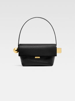 Сумка через плечо с клапаном Jacquemus The Rond Carré, черный 243ba383-3171-990 | black
