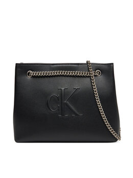Сумочка Sculpted Chain Shoulder Bag LV04K3163G Calvin Klein, черный sculpted chain shoulder bag lv04k3163g | schwarz