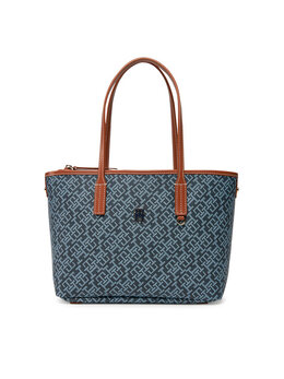 Сумочка Th Monoplay Leather Mini Tote AW0AW17415 Tommy Hilfiger, синий th monoplay leather mini tote aw0aw17415 | dunkelblau