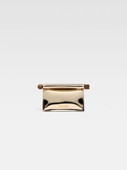 Мини-сумка take-away Jacquemus The small Rond Carré clutch, золотой 241ba392-3134-280 | gold