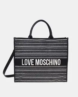 Черная сумка на молнии Love Moschino, чёрный a54459143 | negro