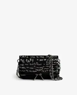 Многопозиционная сумка через плечо Rock Nano из черной кожи Zadig & Voltaire, черный mp_0900954_lwba03907011uni | negro