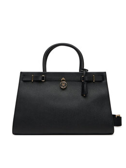 Сумка American Icon Tote Leather Aw0Aw17185 Tommy Hilfiger, черный 8720638741169 | schwarz