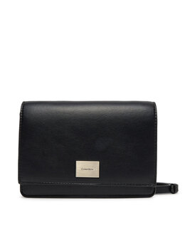 Сумка Hardware Flap Crossbody K60K612967 Calvin Klein, черный 8721107422985 | schwarz