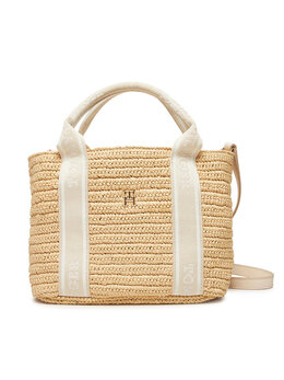 Сумка Th Spring Logo Mini Tote Aw0Aw17199 Tommy Hilfiger, бежевый 8721106735727 | beige