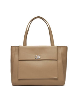 Сумка Ck Medium Shopper K60K612811 Calvin Klein, бежевый 8719849128791 | beige