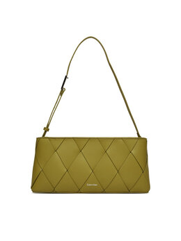 Сумка Ck Woven Elongated Shoulder Bag K60K612992 Calvin Klein, желтый 8721107423159 | gelb