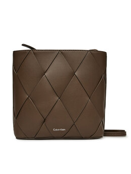 Сумка Ck Woven Square Crossbody K60K612991 Calvin Klein, коричневый 8721107420752 | braun