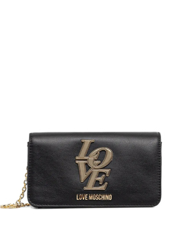 Сумка-клатч с логотипом Love Moschino, черный jc5663pp1 | черный