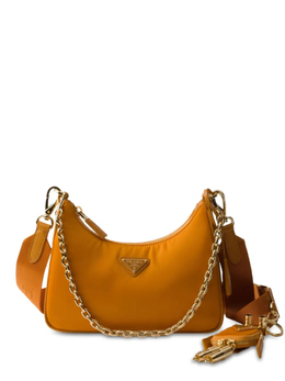 Сумка через плечо с цепочкой Prada, оранжевый 1bh204vwrkr064 | оранжевый