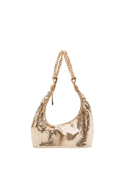 Мини-сумка из металлической сетки Versace, золотой 10198661a14422 | золотистый