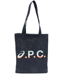 Сумка-тоут с логотипом A.P.C., синий psakmm67002 | синий
