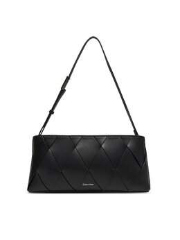 Сумочка Ck Woven Elongated Shoulder Bag K60K612992 Calvin Klein, черный 8721107423227 | schwarz