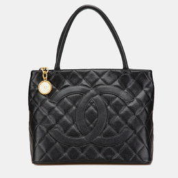 Chanel Black Caviar Medallion Tote 1158280