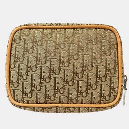 Christian Dior Beige/Brown Canvas Trotter Mini Multi Pouch Bag 1159080