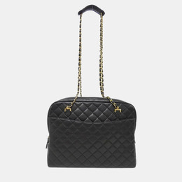 Chanel Black Lambskin Leather Shoulder Bag 1158934
