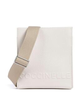 Сумка Myrtha maxi с логотипом из зернистой кожи Coccinelle, белый e1qbb150101-h14 | weiß