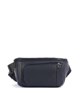 S134 поясная сумка из зернистой коровьей кожи Piquadro, синий ca2174s134-blu | navy