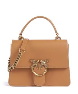 Мини-Сумка Love one из мелкозернистой коровьей кожи Pinko, коричневый 100071-a0f1-c83q | hellbraun