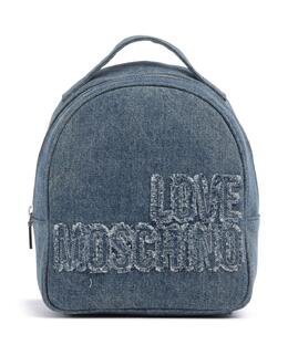 Рюкзак джинсовый хлопок Love Moschino, синий jc4246pp0mkm0-750 | jeans