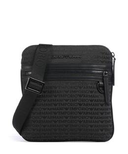 Сумка через плечо с логотипом и жаккардом холст Emporio Armani, черный em001780-af13823-u8168 | schwarz