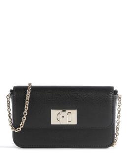 1927 мини-сумка через плечо из зернистой кожи Furla, черный we00265-are000-o6000 | schwarz