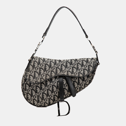 Christian Dior Blue Christian Diorissimo Canvas Saddle Bag 1159825