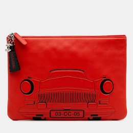 Chanel Red Medium Printed Lambskin Cuba La Habana O Case Clutch 1159628