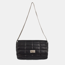 Chanel Black Lambskin Mademoiselle Flap Shoulder Bag 1159334
