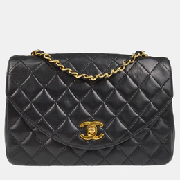 Chanel Black Lambskin Single Flap Shoulder Bag 1159351