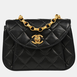 Chanel Black Lambskin Chain Shoulder Bag 1159181
