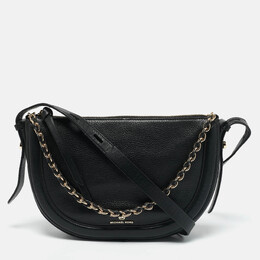 Michael Kors Black Leather Medium Jagger Shoulder Bag 1158770