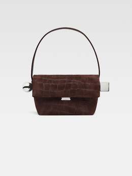 Сумка через плечо с клапаном Jacquemus The Rond Carré, темно-коричневый 243ba383-3243-880 | dark brown