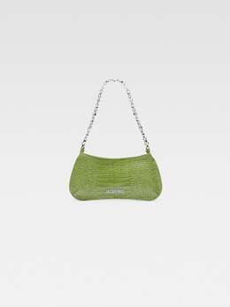 Маленькая сумка через плечо Jacquemus The small Bisou Chaine, зеленый 243ba404-3238-552 | green