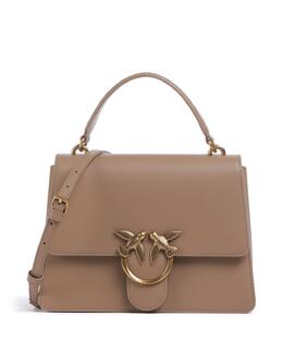 Классическая сумка Love one из мелкозернистой коровьей кожи Pinko, коричневый 100066-a0f1-d01q | braun